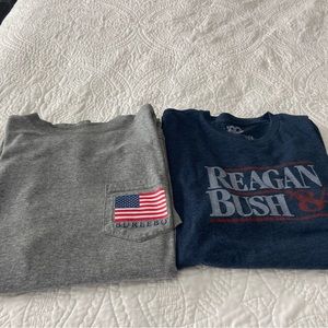 2 men’s graphic T-shirt’s.